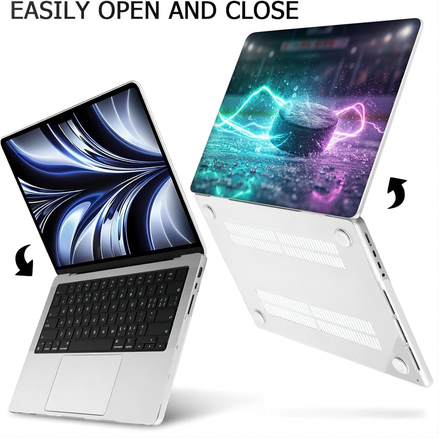 Compatible with MacBook Neo 13-inch, Hard Shell Case with Keyboard Cover and Screen Protector (A3404 A18 Pro chip, 2026 Release) - Hockey MC21643