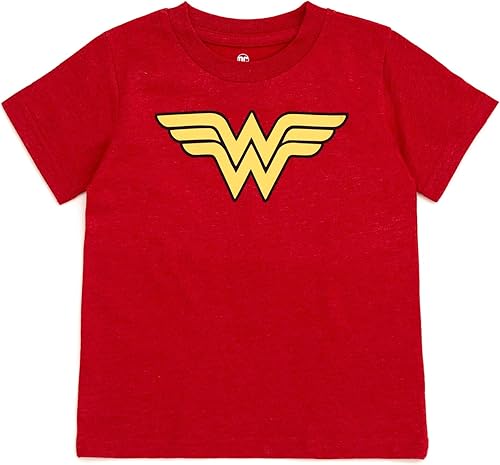 Miniatura 2 de DC Comics Camiseta familiar a juego de Batman Superman Wonder Woman de la Liga de la Justicia para bebés y adultos