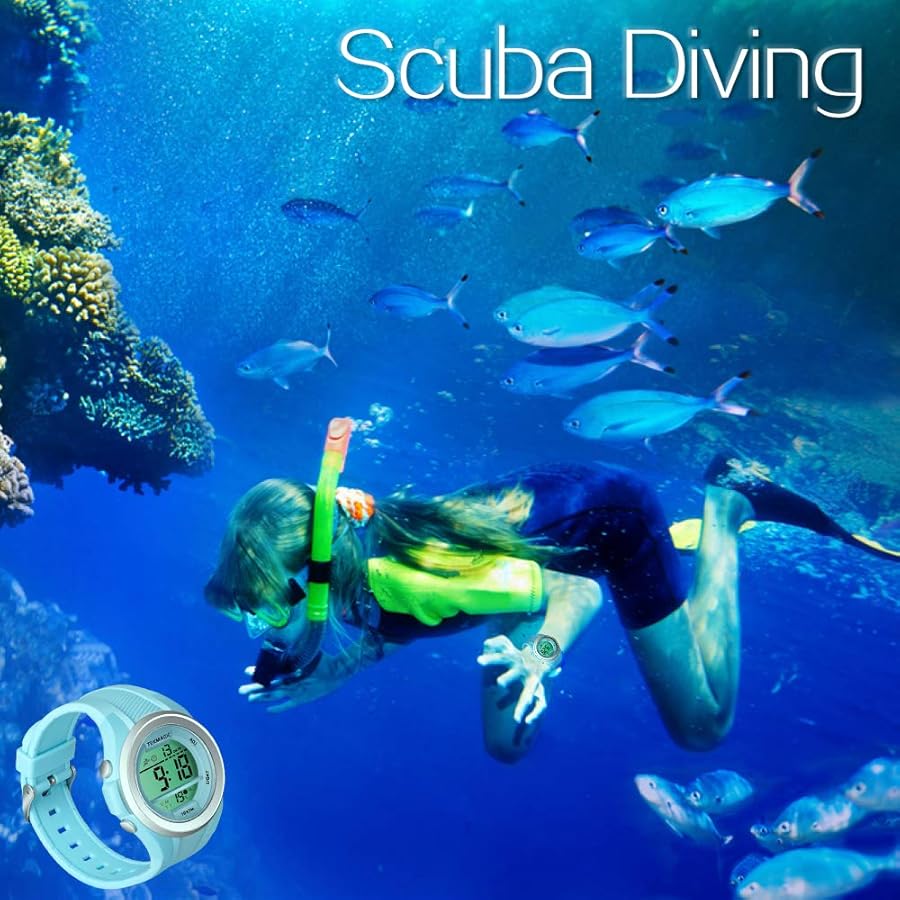 Orologio Da Polso Digitale Per Ragazze - Impermeabile 100m, Cronografo, Sveglia, Doppio Fuso Orario, Cinturino Rosa - Foto 6