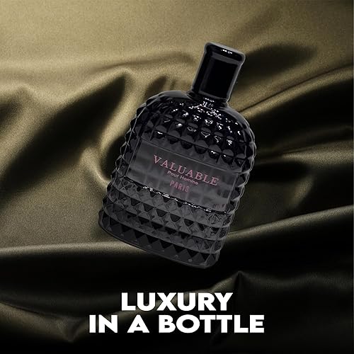 Miniatura 6 de Paquete de 3 perfumes de colonia para hombre, valiente, valioso Eau de Parfume en espray con aroma floral amaderado y afrutado, set de regalo de