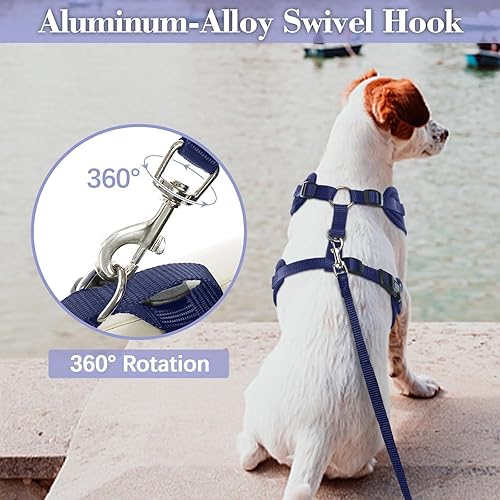 Miniatura 4 de Kuoser Arnés para perro de esmoquin, arnés ajustable para perros pequeños y medianos, traje de boda para perro con corbatín para fiesta