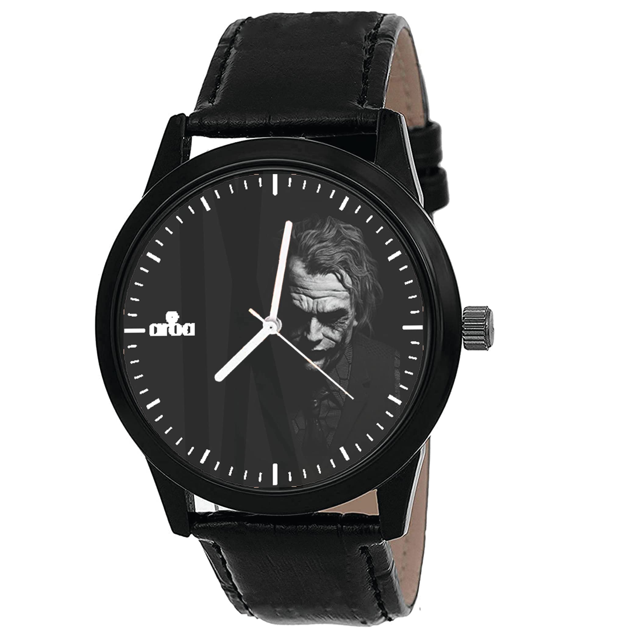 AROA Watch New Watch for Heath Ledger Joker Black White Artwork Model : 373 Black Metal Type Analog Black Strap Watch B/W Dial for Men Stylish Watch for Boys (B0C375BD3J) Amazon Price History, Amazon Price Tracker