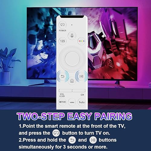 Vista 18 de Para Samsung Smart TV Remote, reemplazo de control remoto para Samsung LED LCD QLED 4K 8K UHD 3D HDTV HDR cristal curvado Smart TV TV (BN59-01315J)