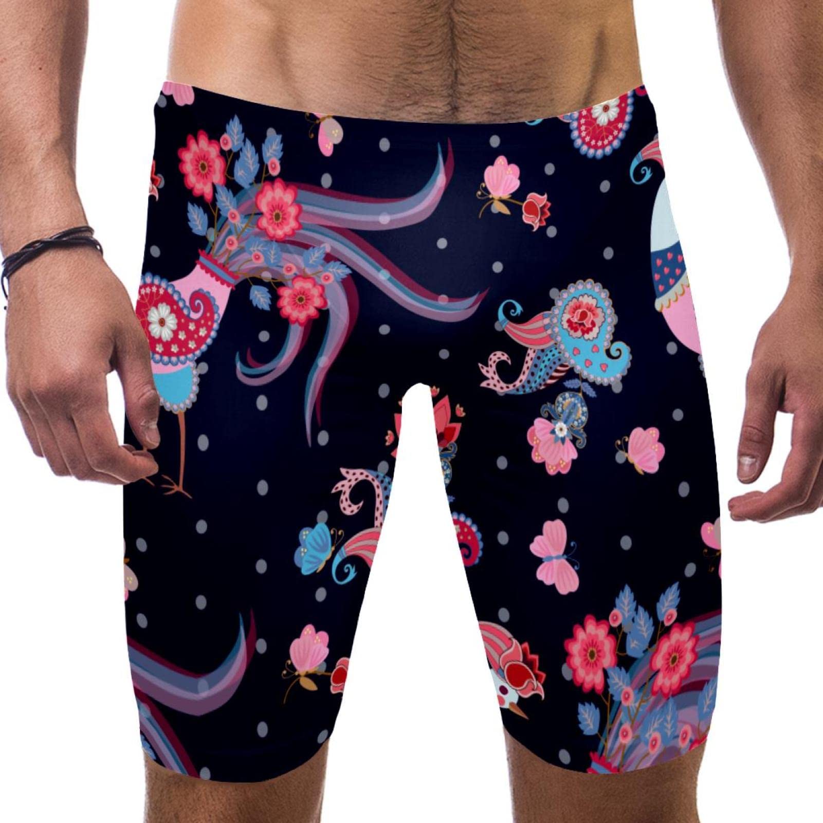 Bañador largo de hombre estilo hadas para natación endurance 7