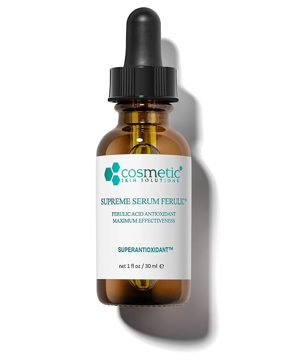 Supreme Serum Ferulic Antioxidant Face Formula with Ferulic Acid and Asiatic Acid Firming Serum for Radiant, Smooth Skin Strengthens Skin Barrier & Boosts Glow 1 fl oz