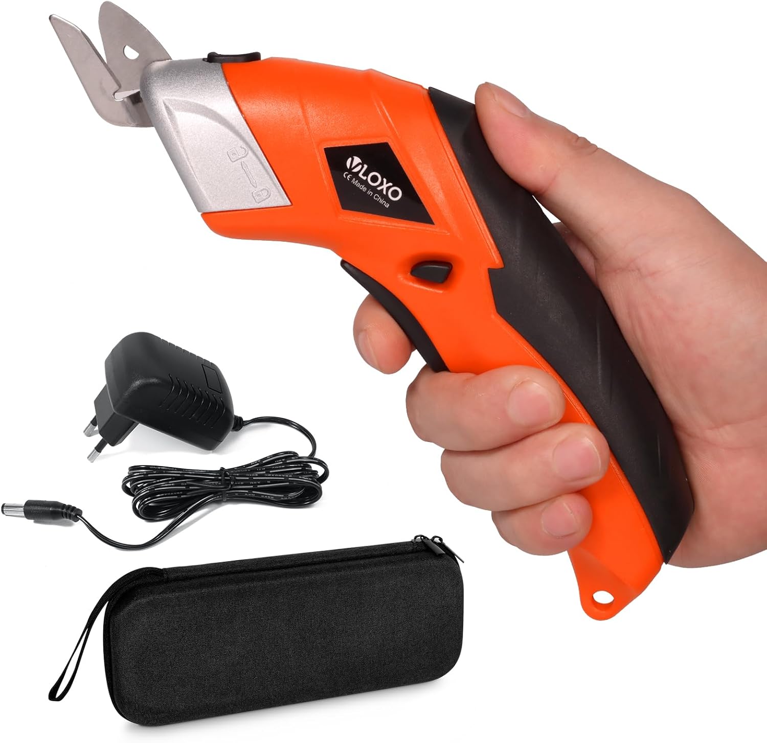 Cordless Electric Scissors, VLOXO Cardboard Cutter Electric Fabric
