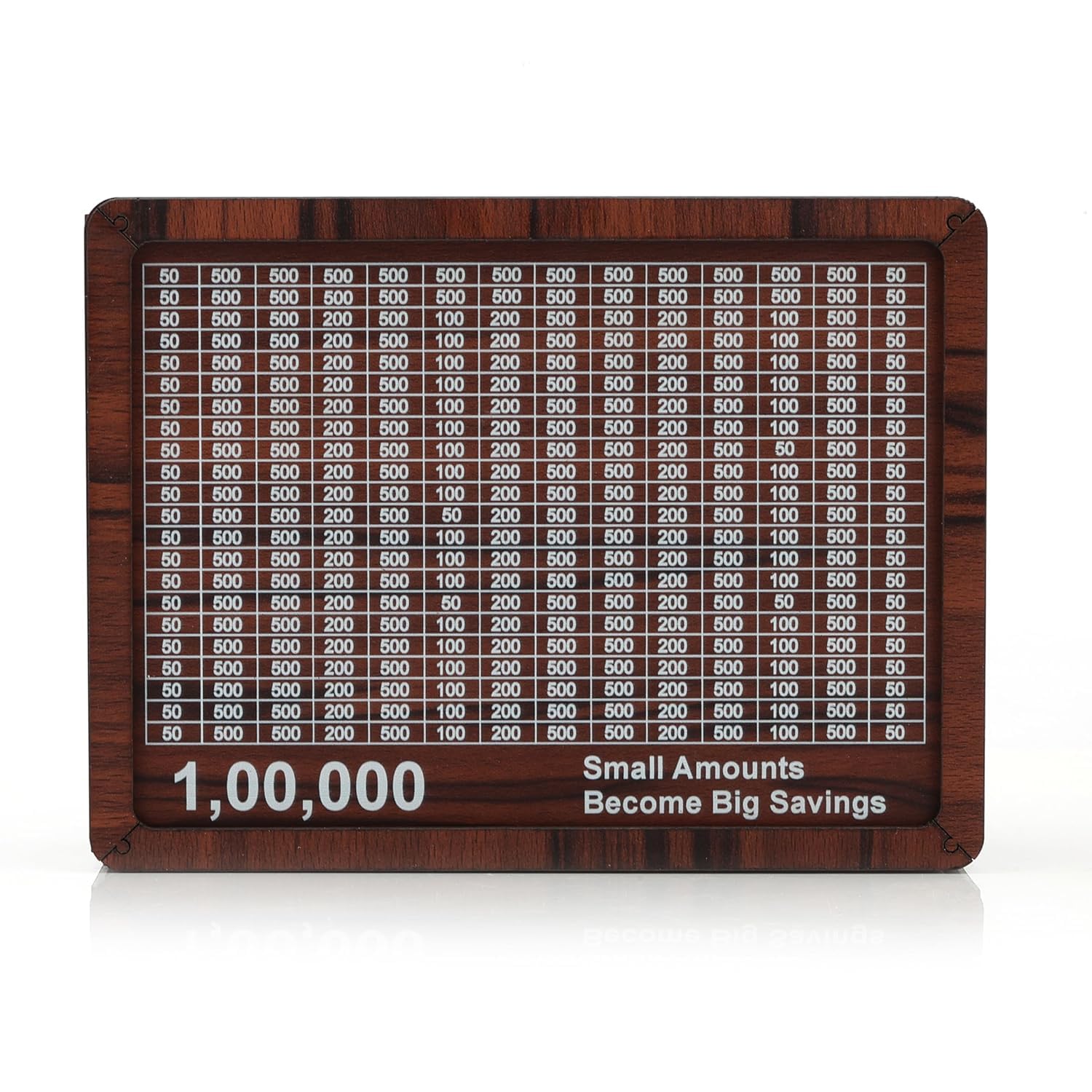 Sasyvilla Money Saving Box 100000 Money Bank 1 lakh Wooden Piggy Bank for Kids & Adults Coin Box with Carved Design, Savings Box Mini Bank Wooden Coin Box Money Saver-image-7