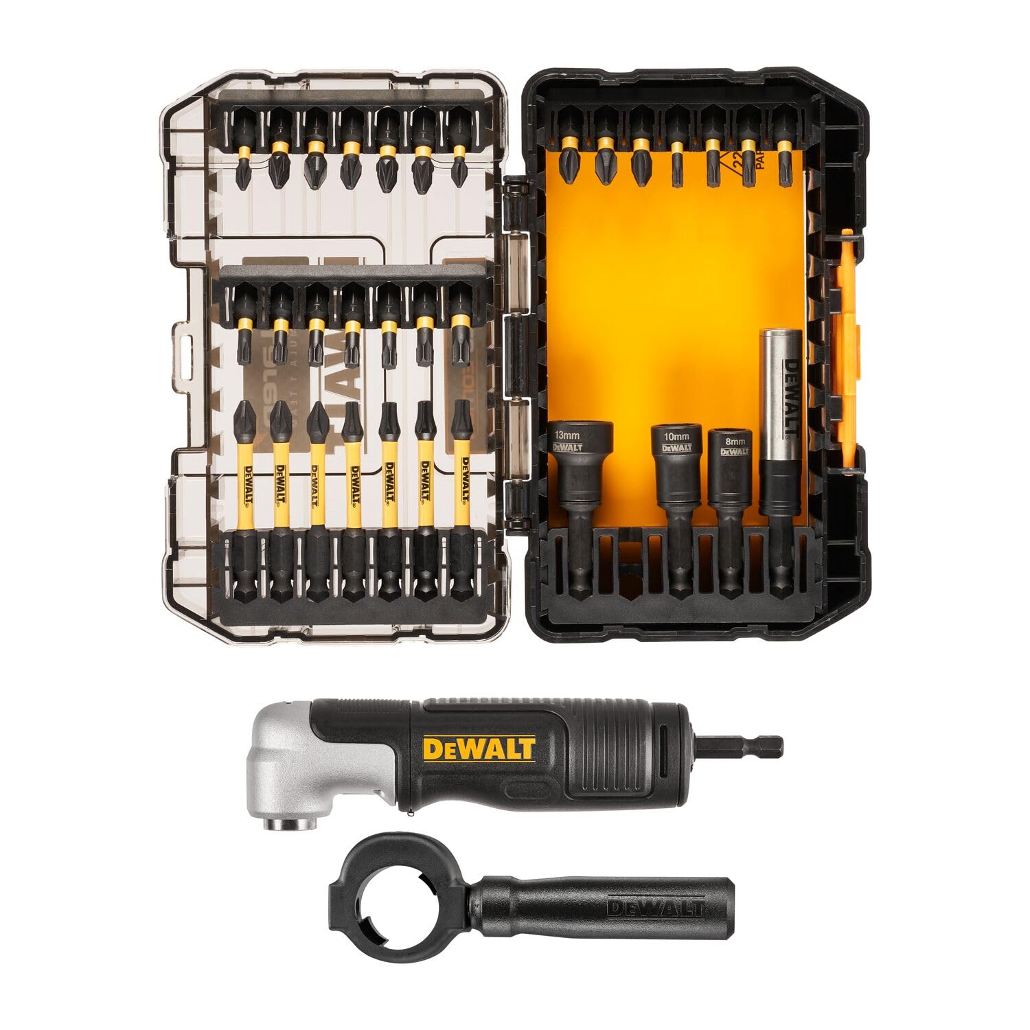 DEWALT McLaren - Juego de puntas de destornillador, juego de herramientas con hexagonal interno, puntas Phillips y Torx, con maletín de almacenamiento, modelo DT70782-QZ, 33 piezas