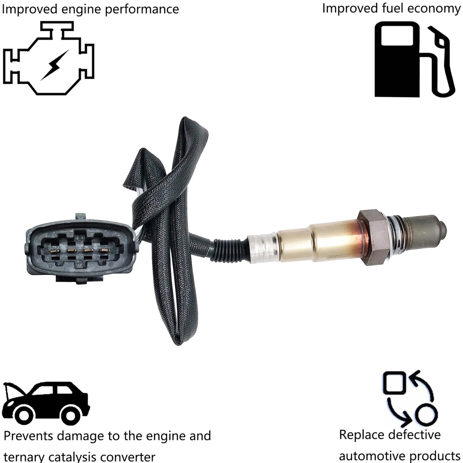 Dropwater Upstream Oxygen O2 Sensor Replacement for Chevrolet 2014 Sonic 1.4L,Replaces#234-4780