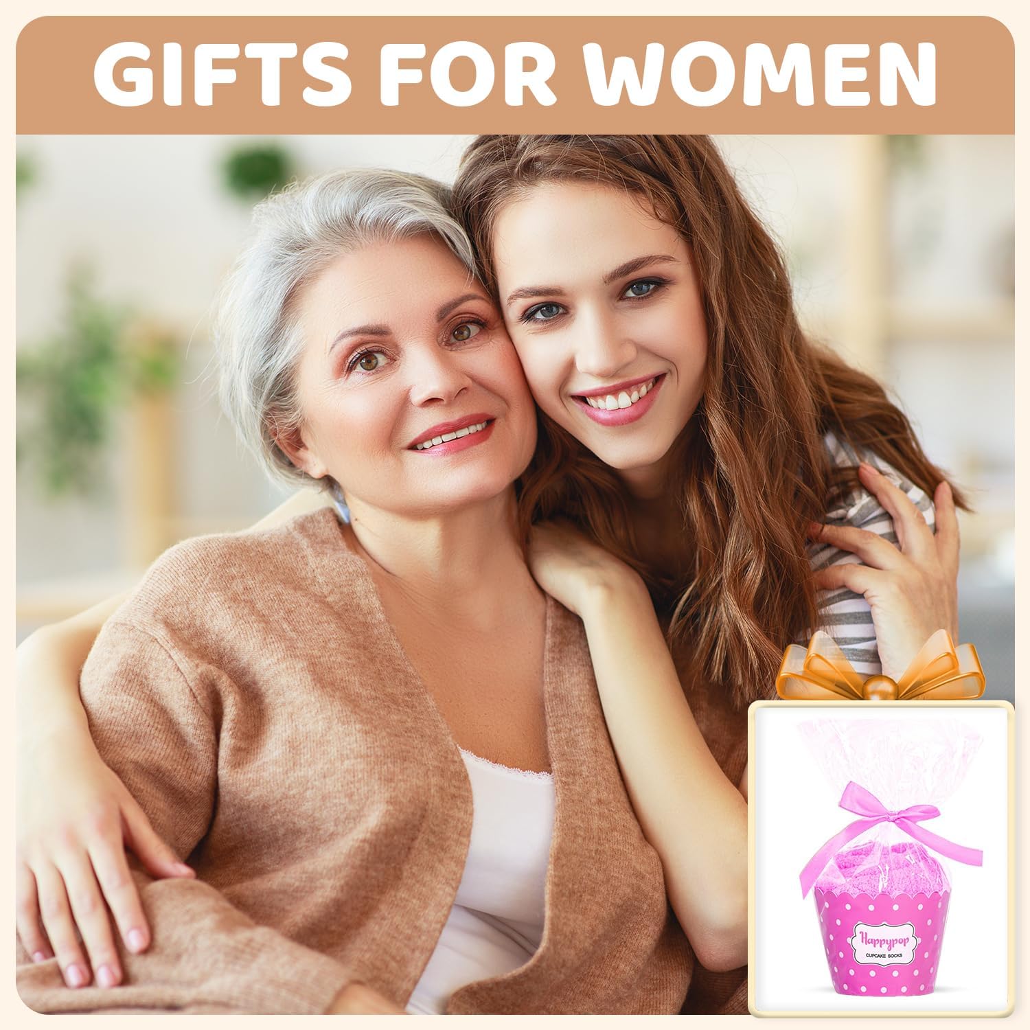 HAPPYPOP Mothers Day Socks - Gifts for Sister Mom Daughter in Law, Godmother Socks - Image 3