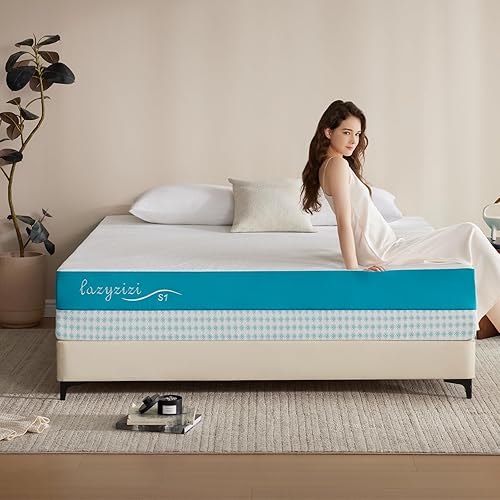 Queen Size Mattress, Fiberglass Free Green Tea 10" Memory Foam