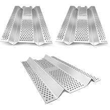 3-Pack 17.5-Inch Stainless Steel Heat Plates for Blaze Grills, Flame Tamer Shields Compatible with BLZ-3PRO/4PRO, BLZ-3PRO-LP/NG, BLZ-4PRO-LP/NG Gas Grills