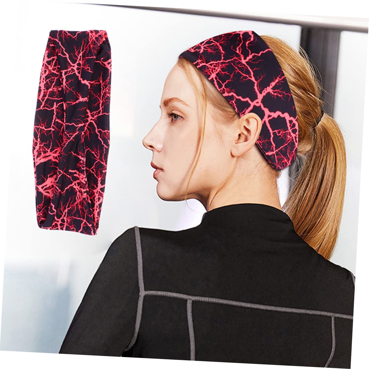 Kisangel 6piezas Bandas De Sudor Multifuncionales para Deportes Diademas Transpirables y Cómodas para Yoga Running y Entrenamiento