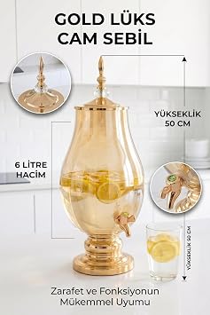 Cam Sebil - Ya l k,  erbetlik, S rahi - 6 Litre, 50 CM-6