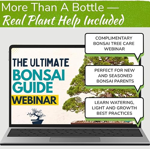 Miniatura 8 de Bonsai Tree Food | Premium, Gentle Liquid Fertilizer for Healthy Growth, Strong Stems and Beautiful Blooms | 3-3-3 Balanced NPK Concentrate | Made