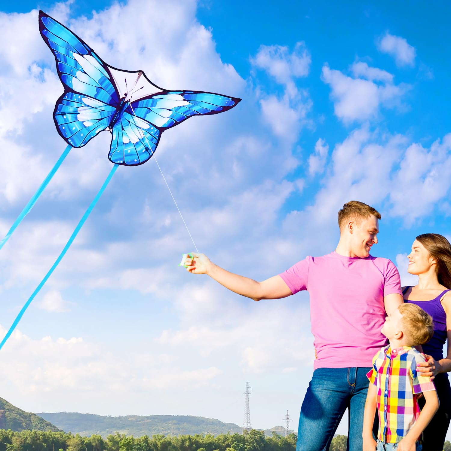 Kids Kite Prism Kite Technology Air Fly Mint's Colorful Life Butterfly Kite For Kids & Adults Easy To Fly, Large Single Line Kites With 300ft String Kite Handle (2 Pack) In Kenya