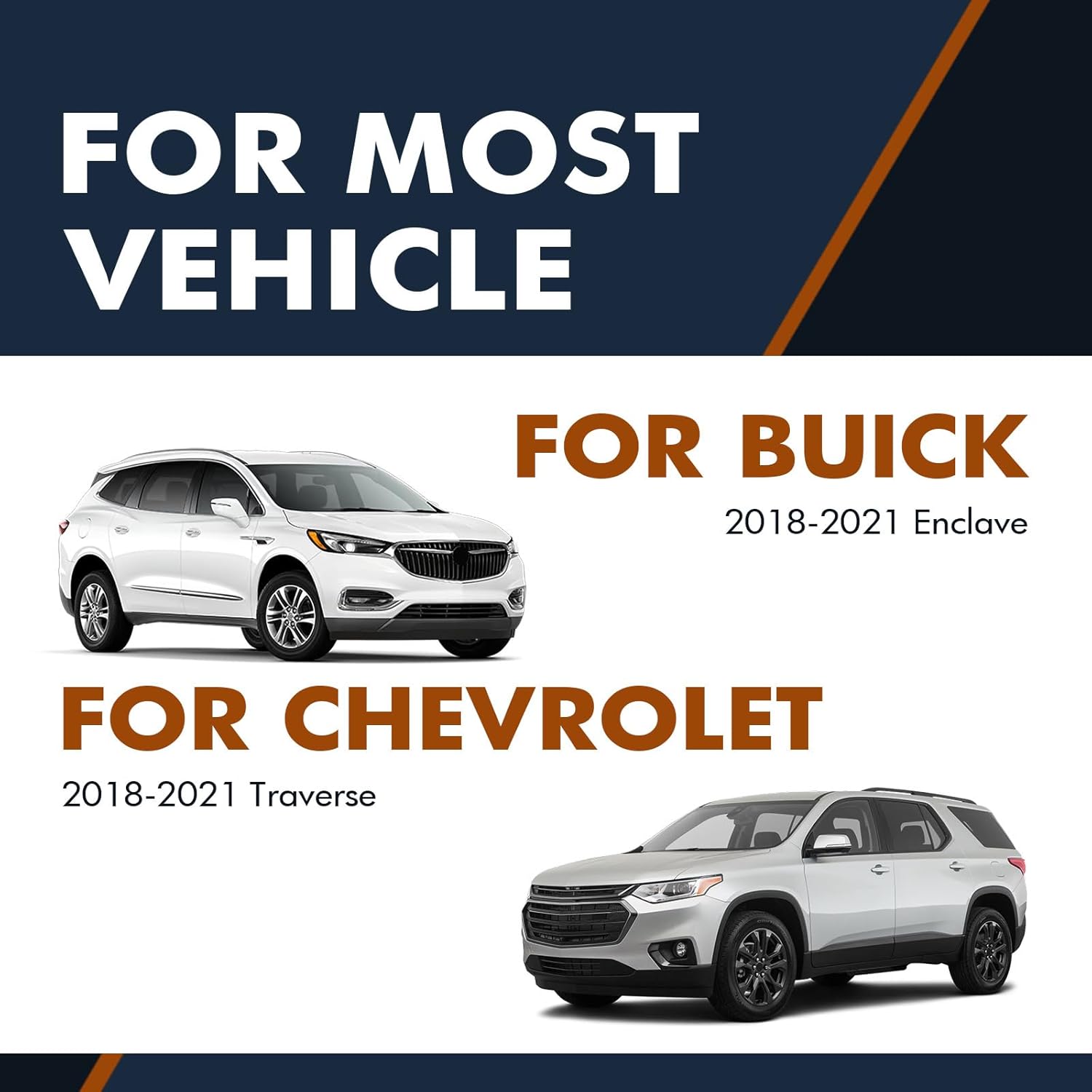 PM Auto Set of 4 Front Quick Complete Strut-Coil Spring-Rear Shock For 2018-2021 Chevrolet Traverse