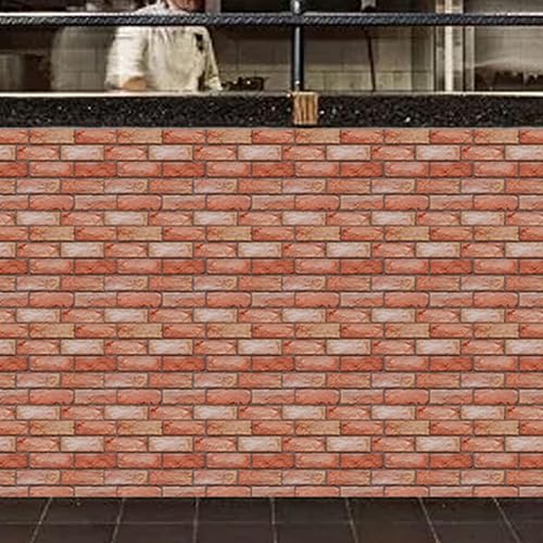 Miniatura 9 de 10 piezas de papel tapiz de ladrillo 3D, autoadhesivo, impermeable, paneles de pared de ladrillo de espuma, adhesivos para armarios, muebles,