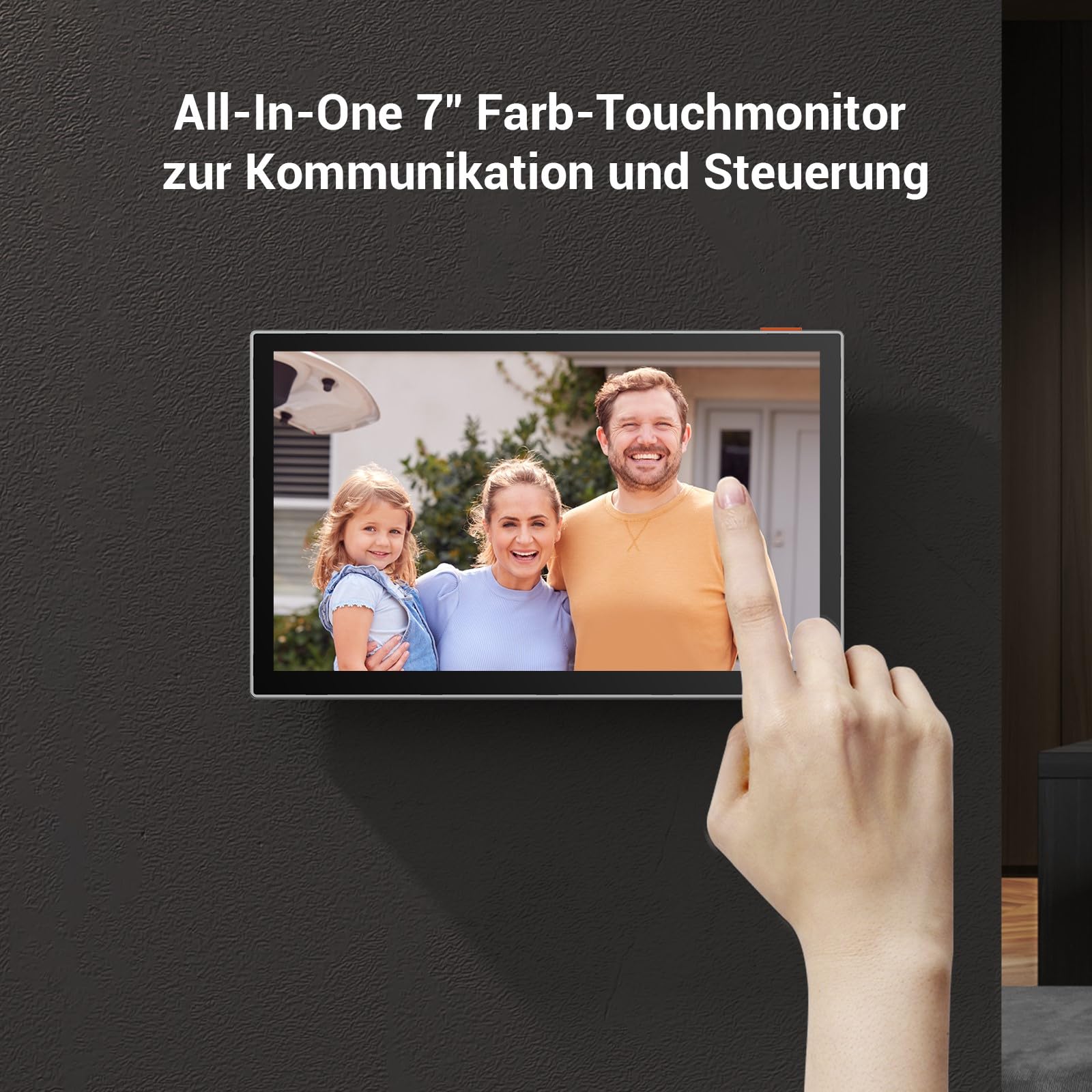 EZVIZ WLAN Video Türsprechanlage, wasserfeste Türklingel mit Türöffner und Kamera, 2-Wege-Audio, 7 Zoll Farb-Touchscreen, Dualband-WLAN, HP5