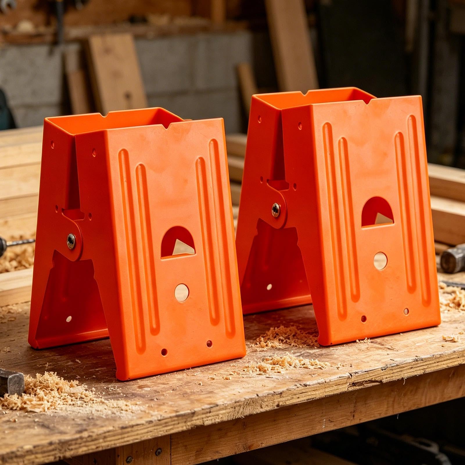 Conectores para caballos de sierra, 2 piezas de metal de sujeción de 400