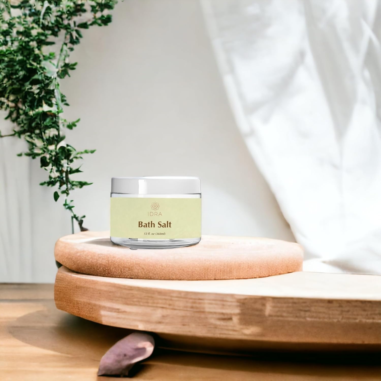 Idra Wellness Bath Salts with Essential Oils 100% Natural Dead Sea Salt Blend with Organic Aloe Vera & Shea Butter for Skin Health 12 fl. oz.