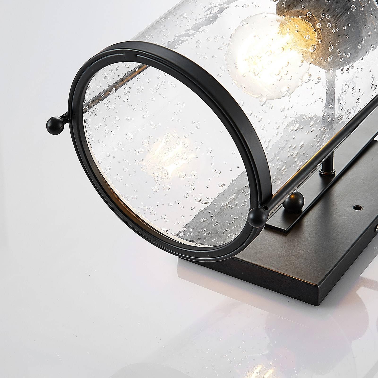 Lindby Wandleuchte, Wandlampe Innen (Laterne) Rozalie (Retro Vintage Antik) in Schwarz aus Metall (1 flammig E27) - Wandstrahler Wandbeleuchtung Schlafzimmer/Wohnzimmer Flurleuchte