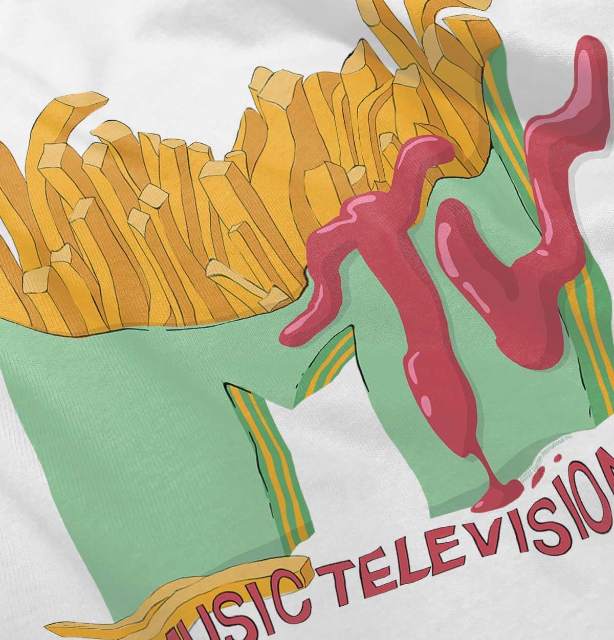 Retro MTV French Fried Food Logo Toddler Boy Girl T Shirt