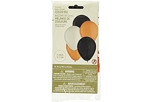 Vibrant Orange and Black Halloween Party Balloons