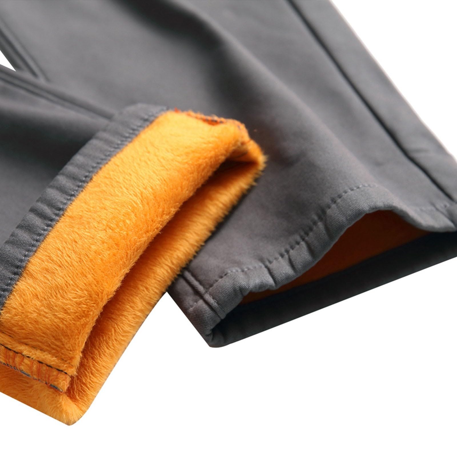 Pantalones de mezclilla ajustados para hombre, pantalones de mezclilla de invierno para hombre, con forro polar, térmicos, cónicos, pantalones ajustados y cálidos, color sólido, pantalones casuales