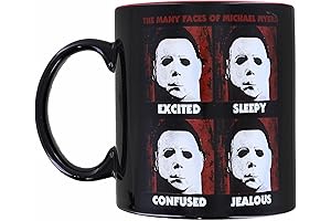 Large Michael Myers Coffee Mug with Iconic Mask Designs