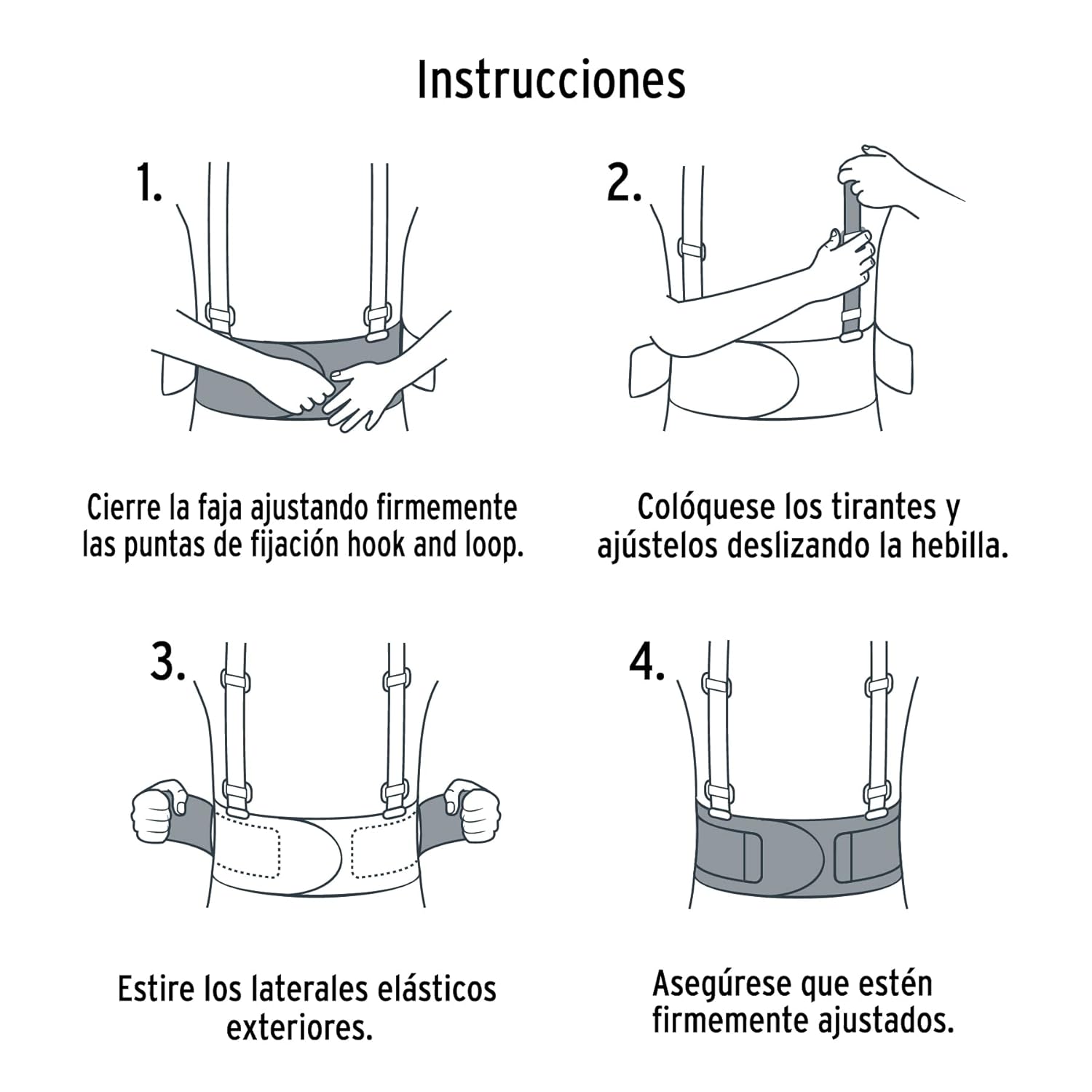 TRUPER FAJA-M M(32-38) Lumbar Back Braces w/ Shoulder Straps. SAFETY PRODUCTS. 1 Pack