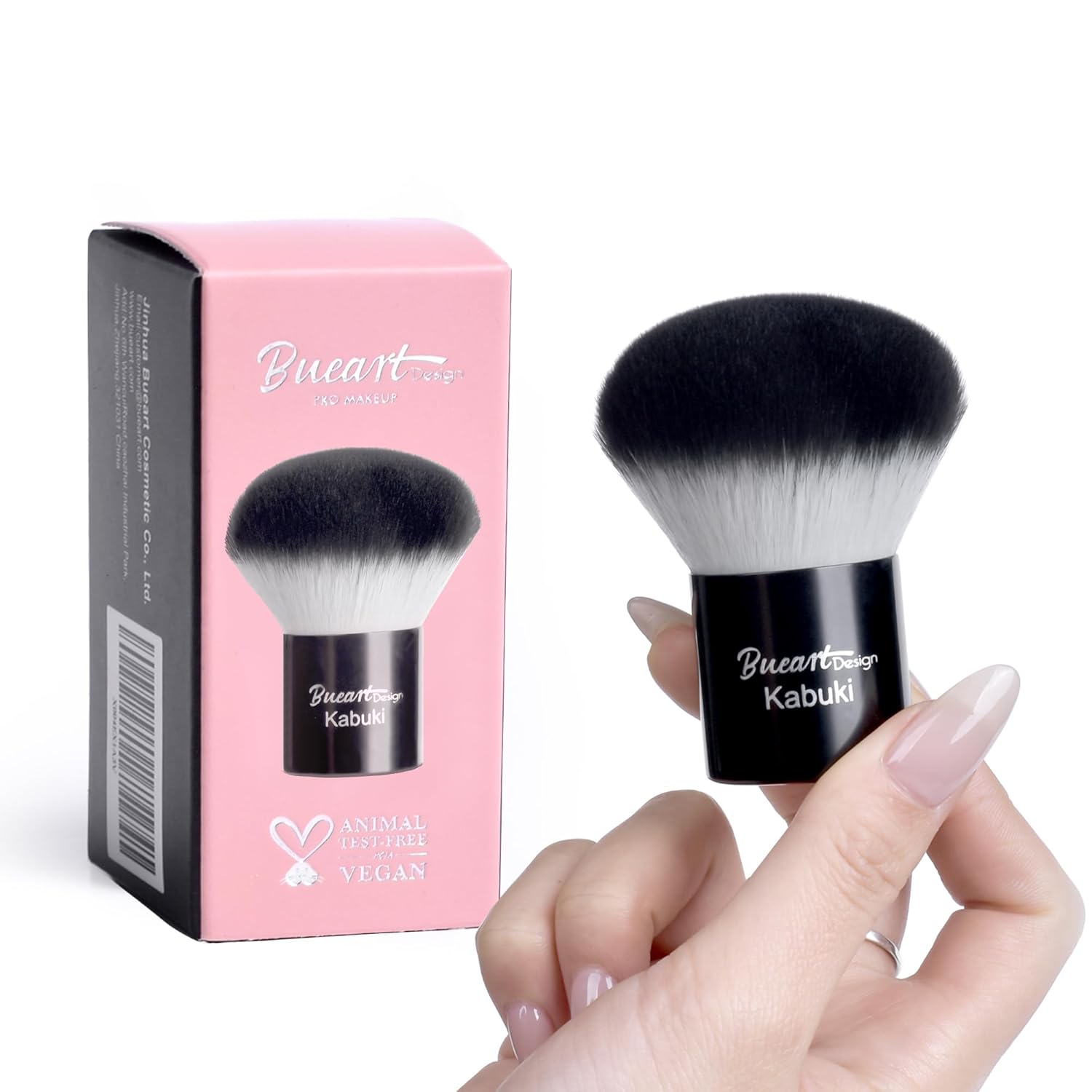 Bueart Design Kabuki Face Makeup Brush Setting Powder Brush Foundation Cream Blush Blending Brush M1