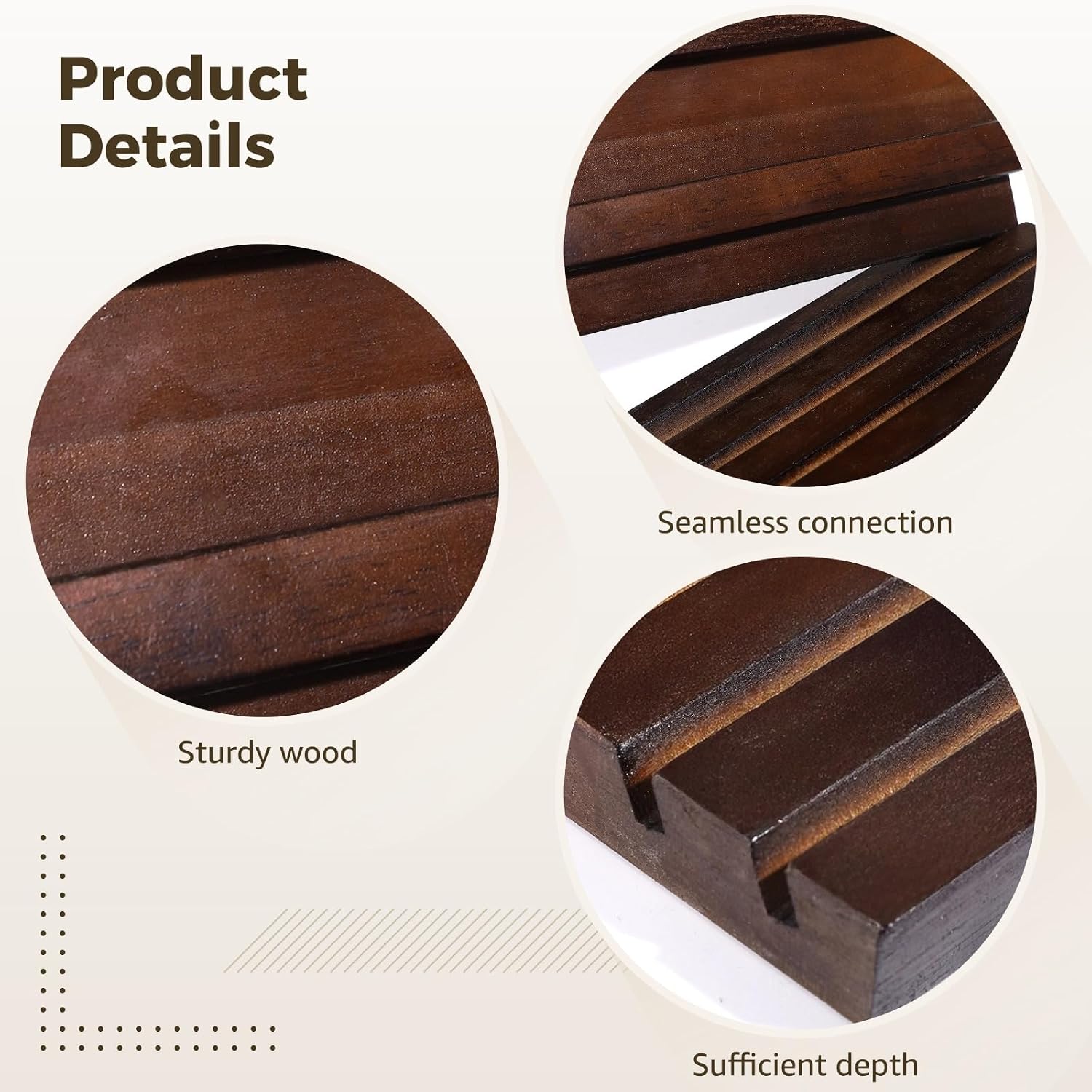 Solid Wood Coin Holder Display, Tiered L Shaped Collection Rack for Veterans and Collectors, Challenge Coin Display Stand, Versatile Collectibles Holder for Coins, Badges, Pins, Home Office Decor image 4