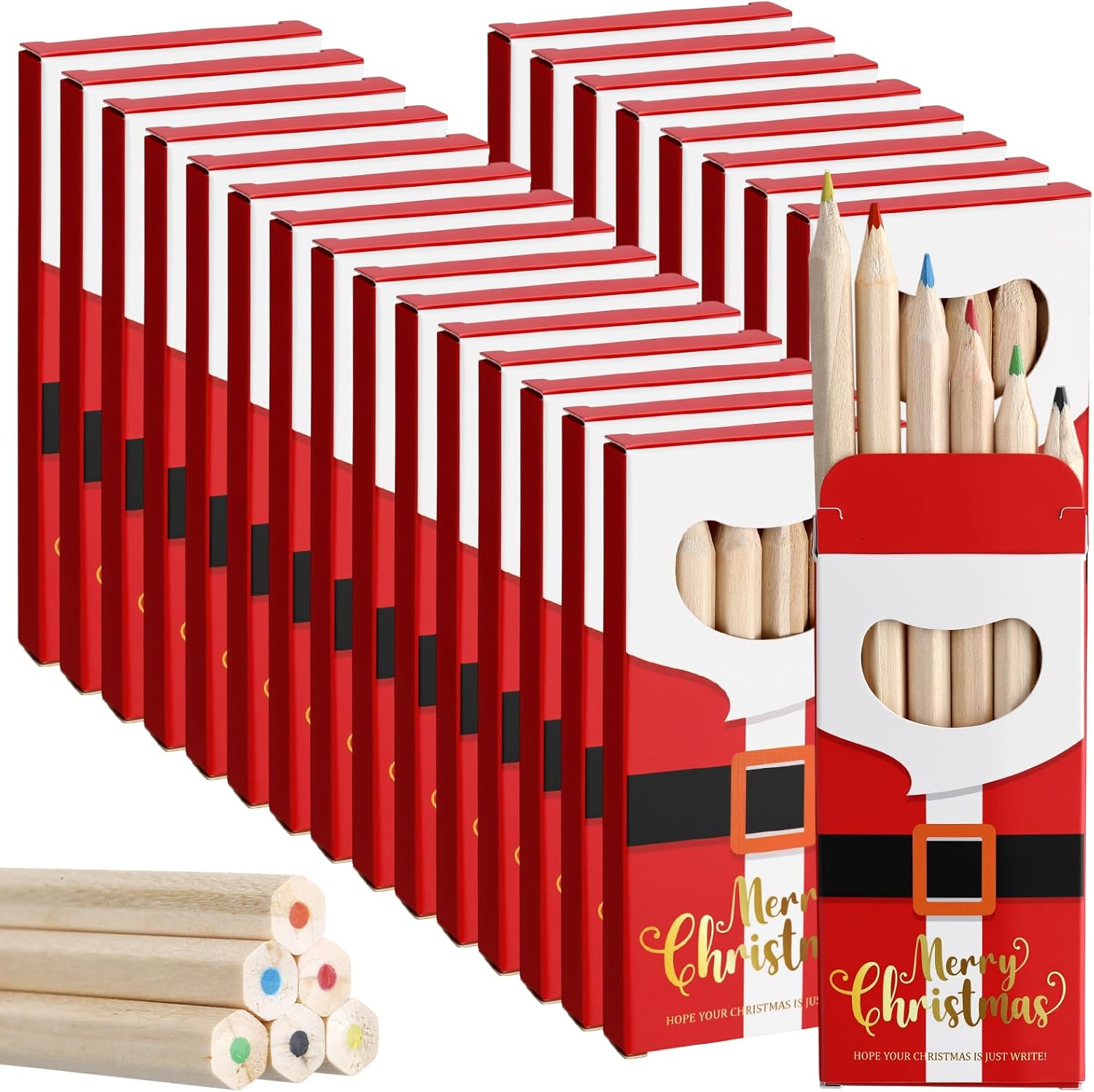 Tinlade 48 Pcs Easter Basket Stuffers, Rainbow Pencils for Kids, 7 in 1 Black Wooden Rainbow Multicolor Pencils Bulk School Classroom Art Supplies for Adults Coloring Sketching Drawing