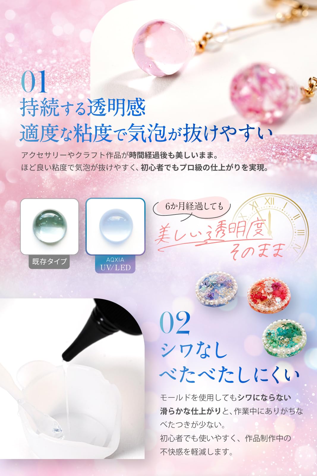 12本セット【コーヴィ（AV-006）クリスタル PART II UVレジン液