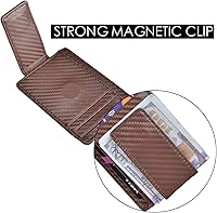 Vista 36 de broche para dinero, cartera con bolsillo frontal, cartera minimalista, para hombre