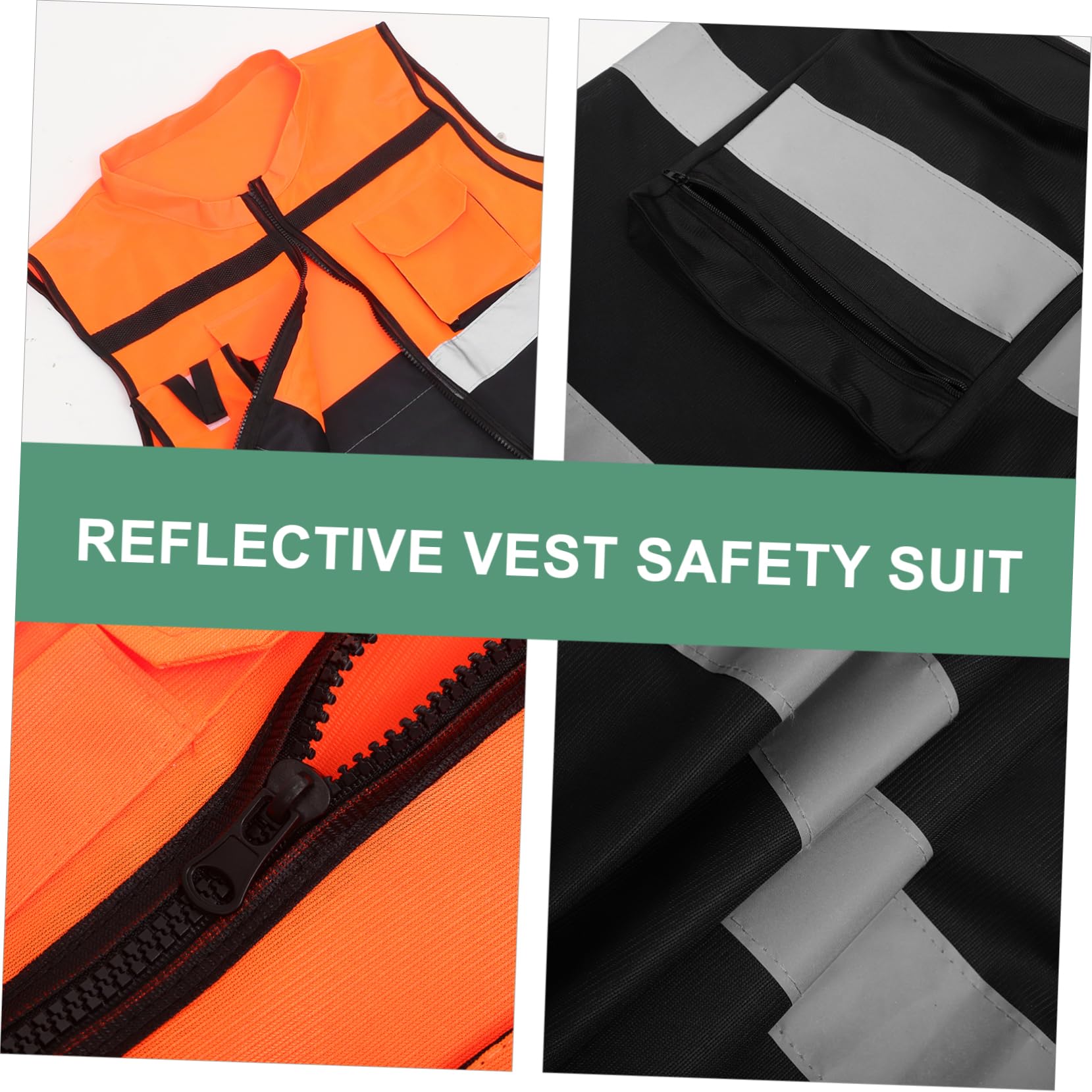 Lurrose 10 Pièces Gilet de Réfléchissant pour Cyclisme Course Haute Visibilité Gilet de Protection pour Activités Nocturnes Extérieur