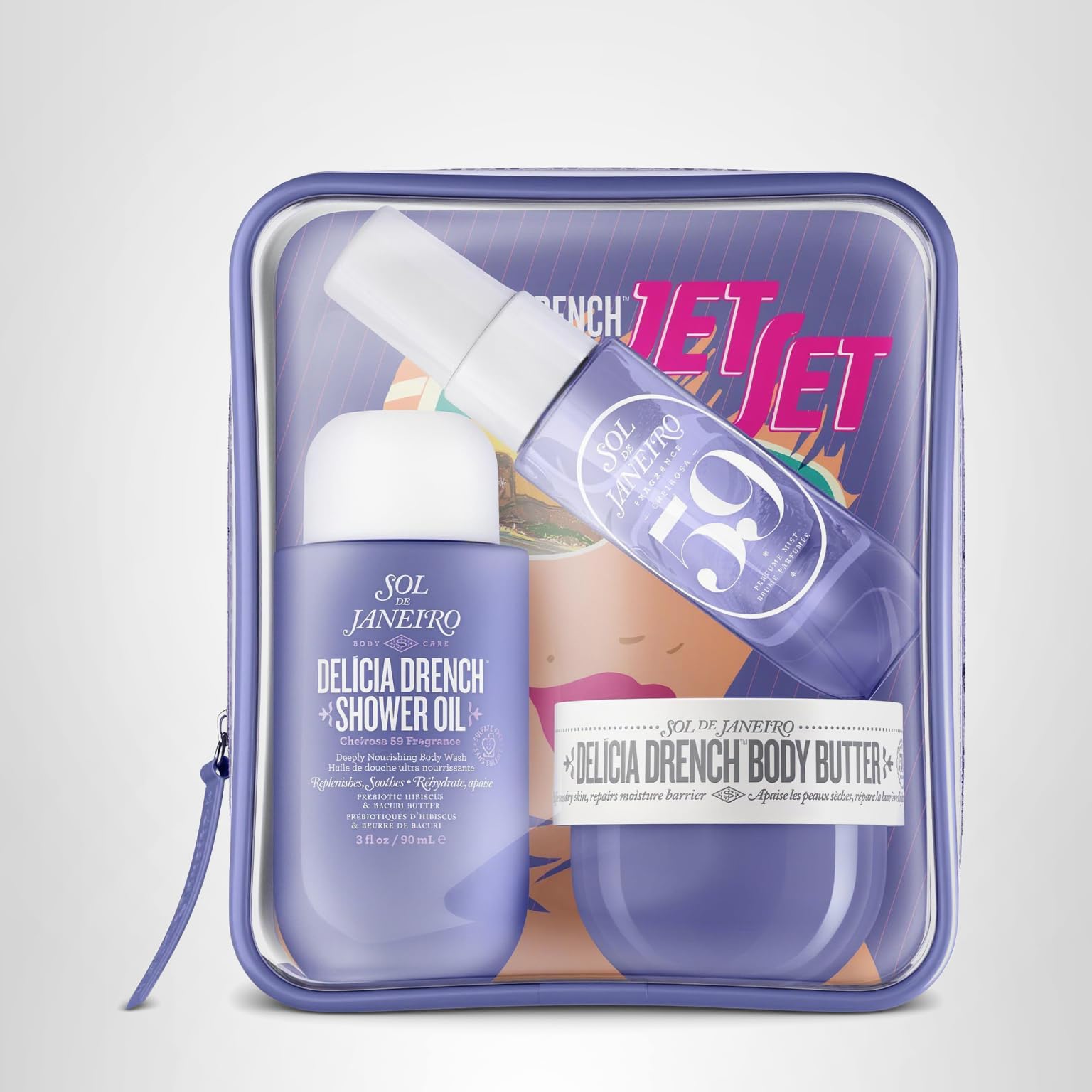 Sol de Janeiro Jet Set | Travel Shower Kit | $40 value: Cheirosa 59