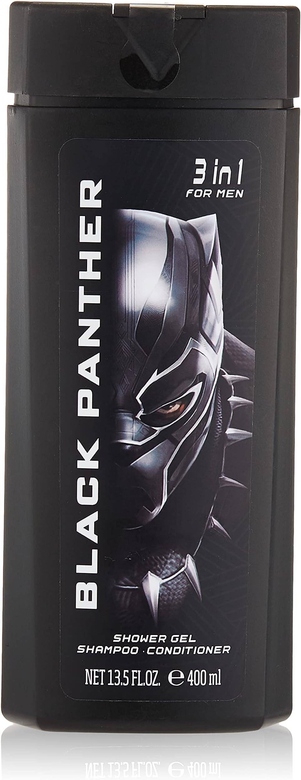 Black Panther, Marvel, for Men, 3-in-1, Shower Gel, Shampoo, Conditioner, 13.5oz, 400ml, Made in Spain, By Air Val International