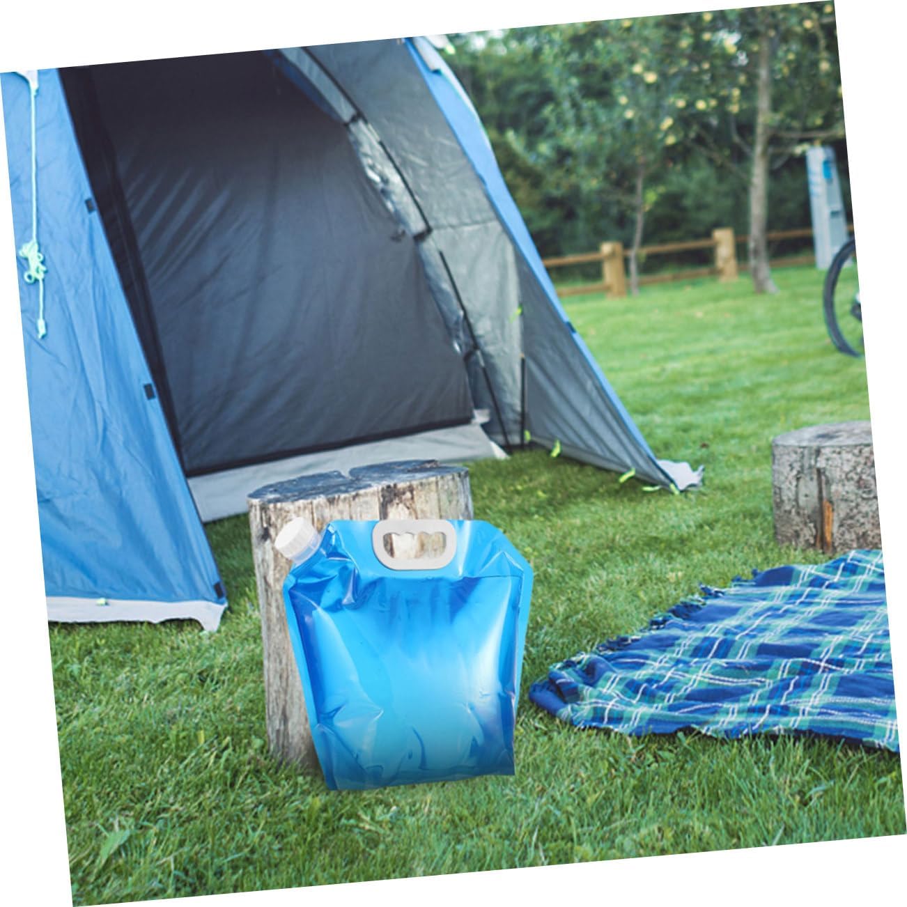 GALPADA 3pcs Camping Water Storage Bag Foldable Water Container for Outdoor Activities Portable Jugs for Hiking Travel Emergency Use