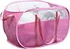 Collapsible Laundry Baskets, Foldable Tear Proof Pop Up Hamper with Reinforced Carry Handles, Durable Laundry Hamper for Home, Laundry, Bathroom, Dorm or Travel Pink
