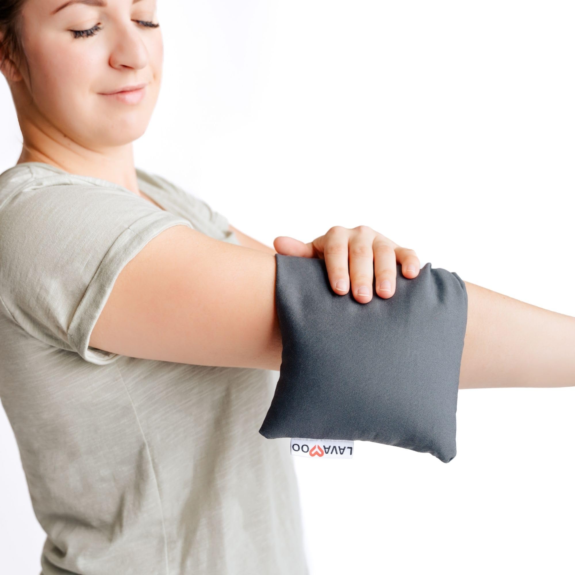 Flex - Almohadilla térmica Lavabag para microondas, relleno de arena de lava ultra rara para cuello, hombros, calambres, compresa cálida inalámbrica, paquete de calor pesado, sin perfume,