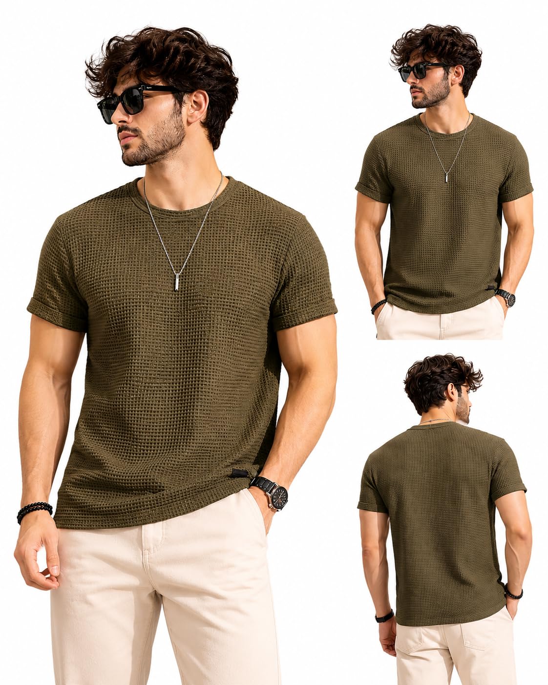 Men's Super Combed Cotton Half Sleeve Round Neck T-Shirt | Crew Neck Tshirt for Men-picture-38
