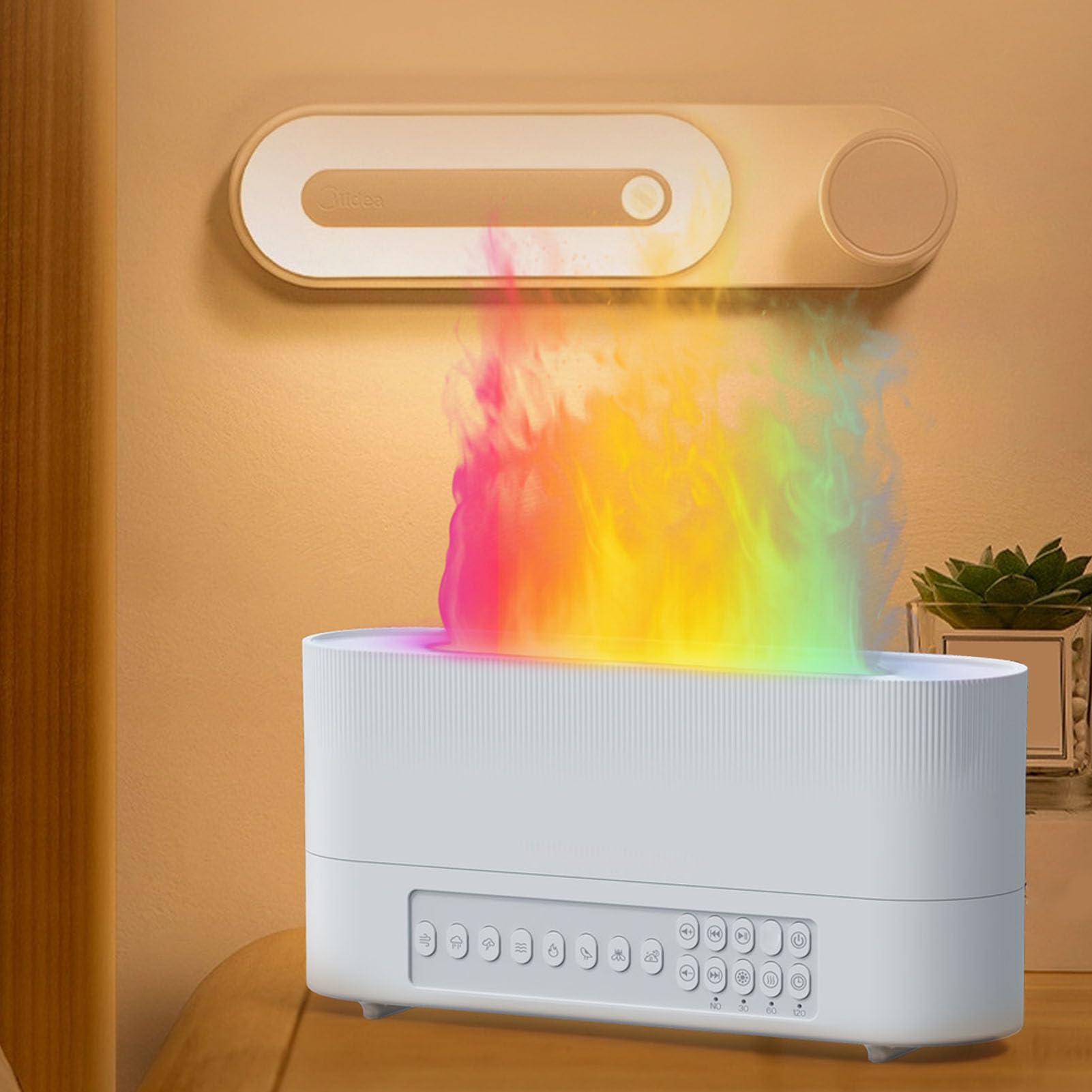 Naroote Appareil d'Aromathérapie, Diffuseur de Bruit Blanc et Humidificateur