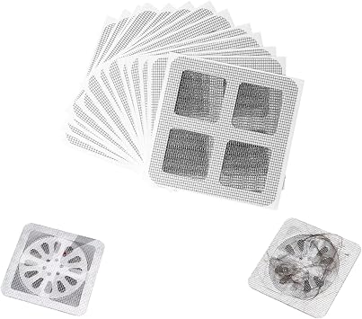 Disposable Floor Drain Sticker, Hair Drain Catcher, Shower Drain Square Mesh Stickers, Suit Sewer Filter Screen, Bathtub, Bathroom, Kitchen, Sink Floor Stickers, 30 PCS