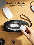 UGREEN Cas de voyage Électronique Organisateur, Tech Pouch Cable / Chargeur Case avec YYK Zipper, étanche, multi-layer compatible pour les cartes de jeu / disque dur, léger et compact, S