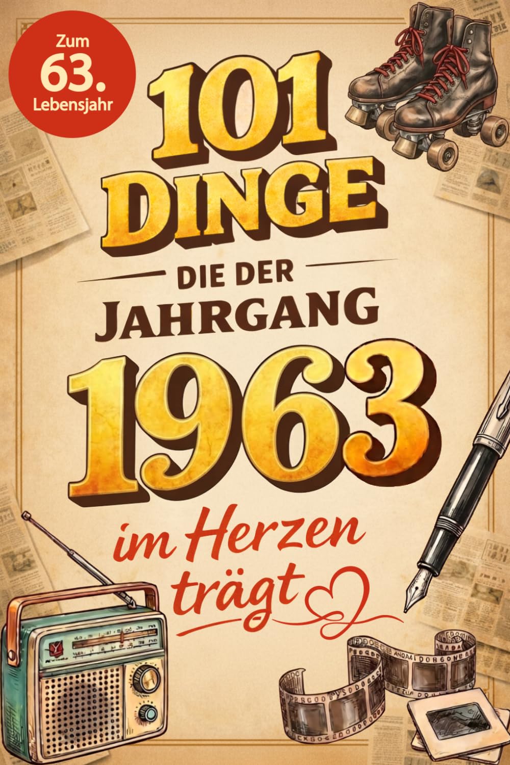 101 Dinge, die der Jahrgang 1963 im Herzen trägt: Eine nostalgische Zeitreise durch Kindheit und Jugend - Die unvergesslichen Erinnerungen, Fakten und Momente von damals