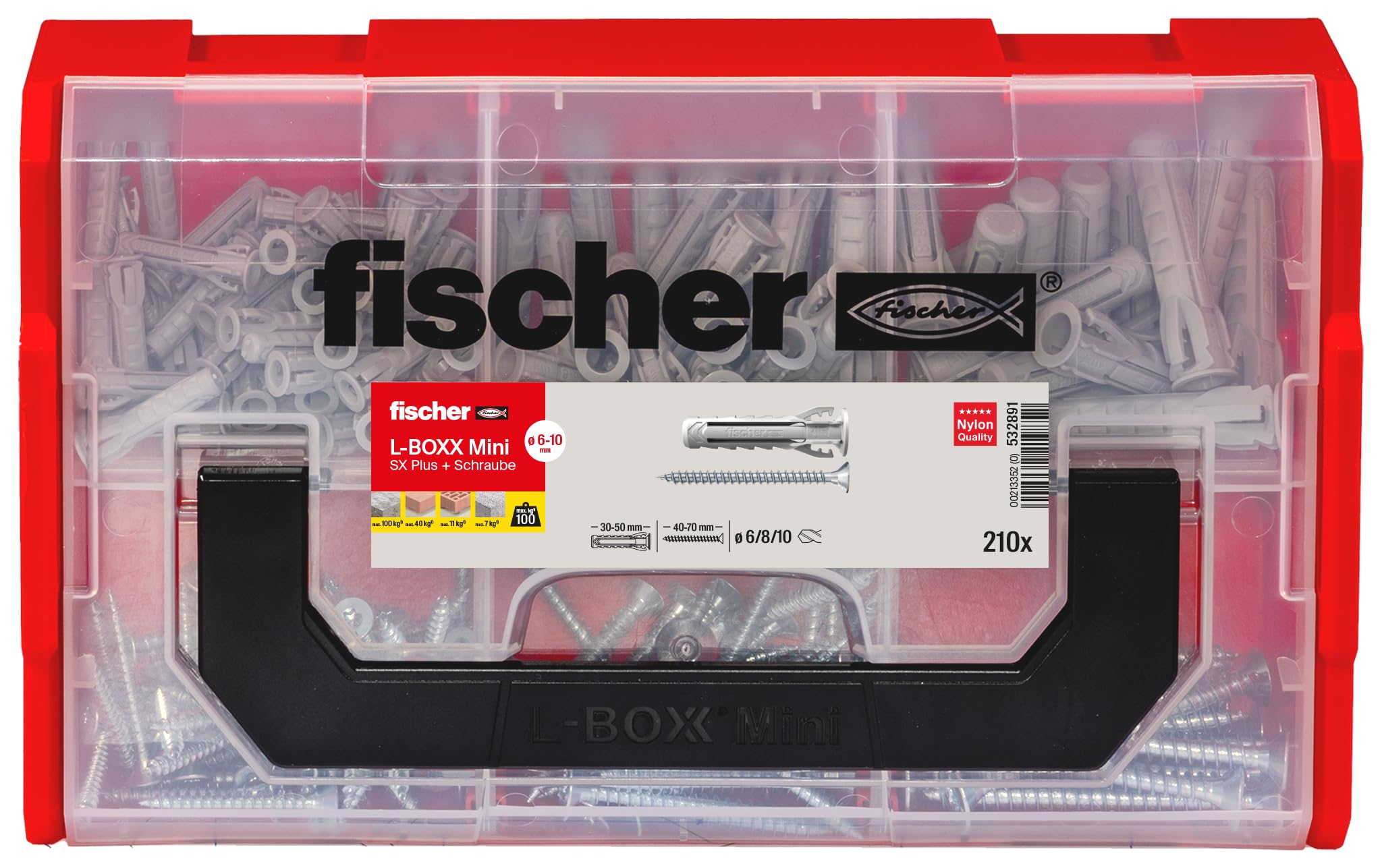 Fischer fixtainer, Wall Anchor Set, 532891