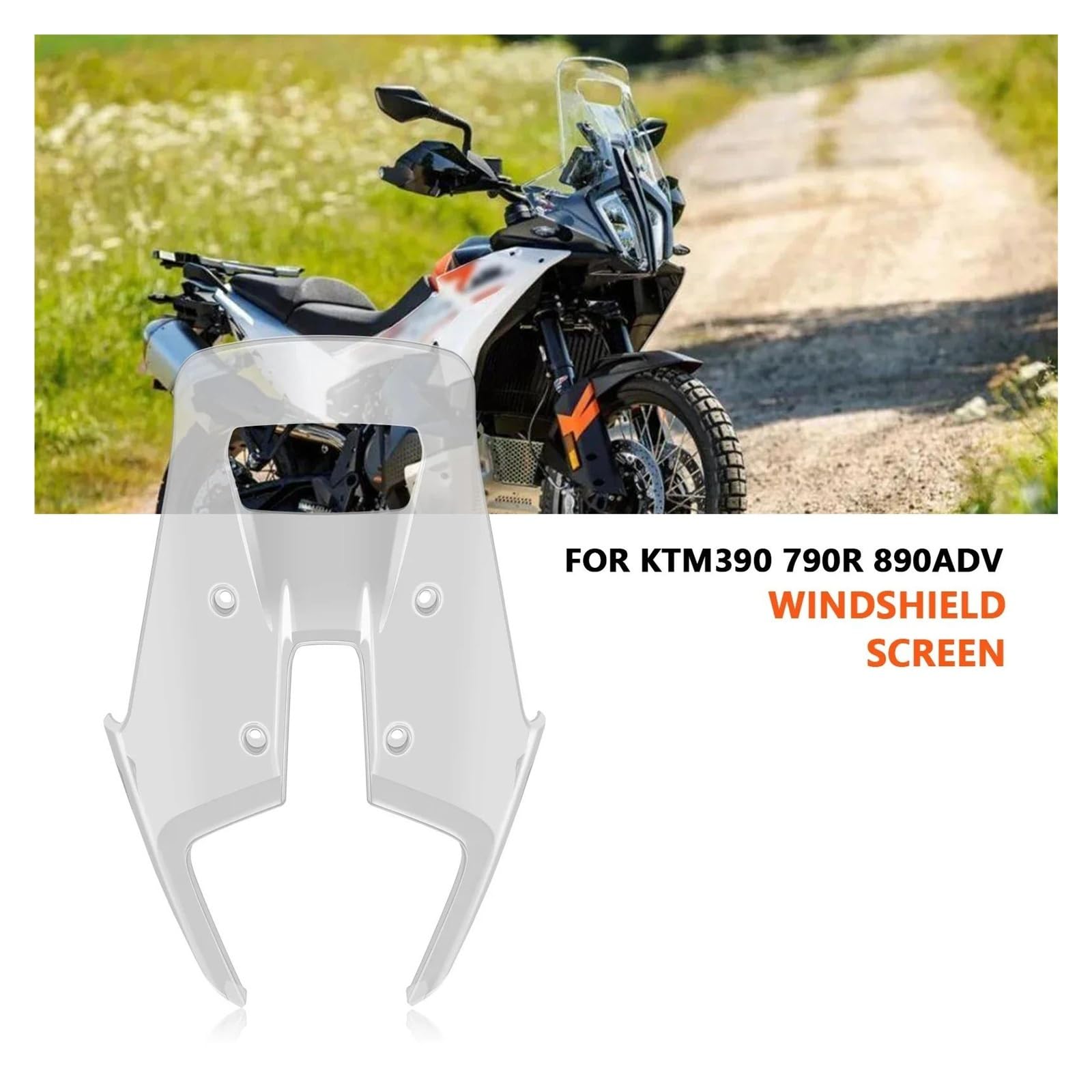Motorcycle Windshield for KTM 390 790R 890 ADV Adventure 2023-2024