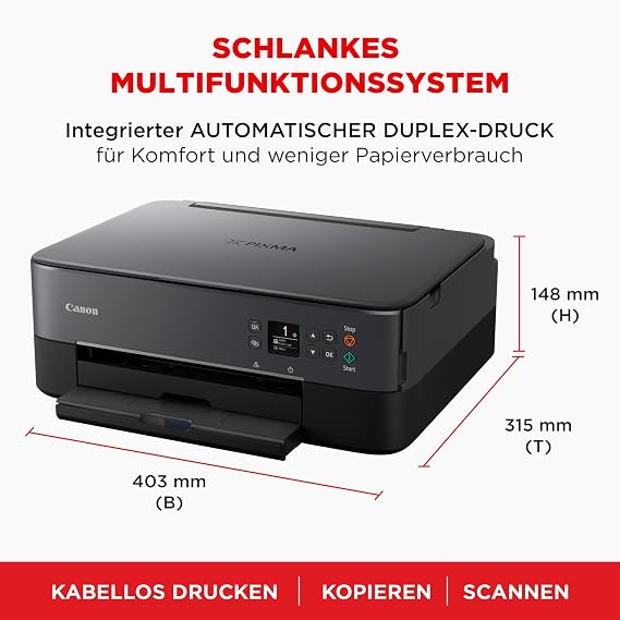 Canon PIXMA TS5350i Wireless All-in-One Inkjet Printer Scanner Copier